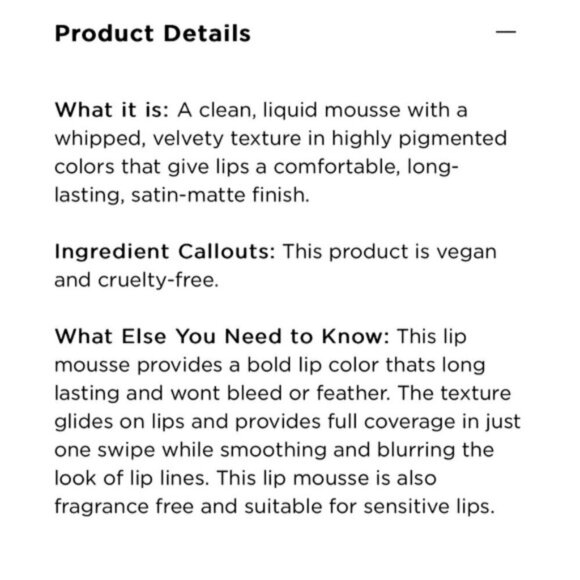 Sephora Collection Clean Liquid Lip Mousse - Carnation - Picture 5 of 5